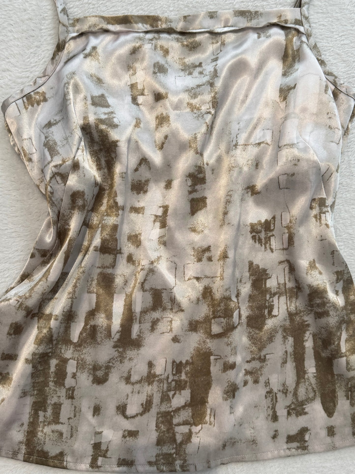 White and Grey Y2K Cami Top