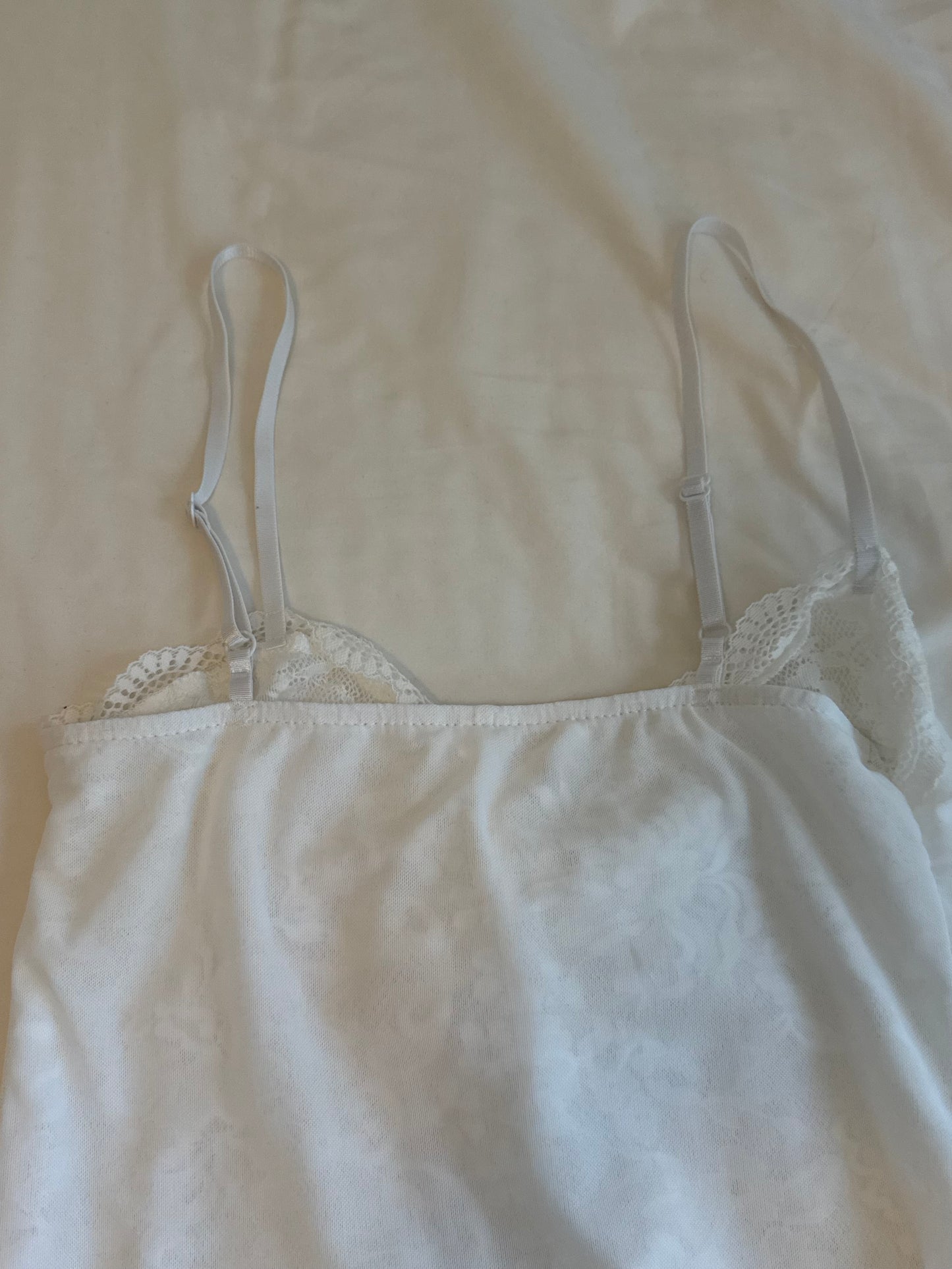 White Cami with Lace