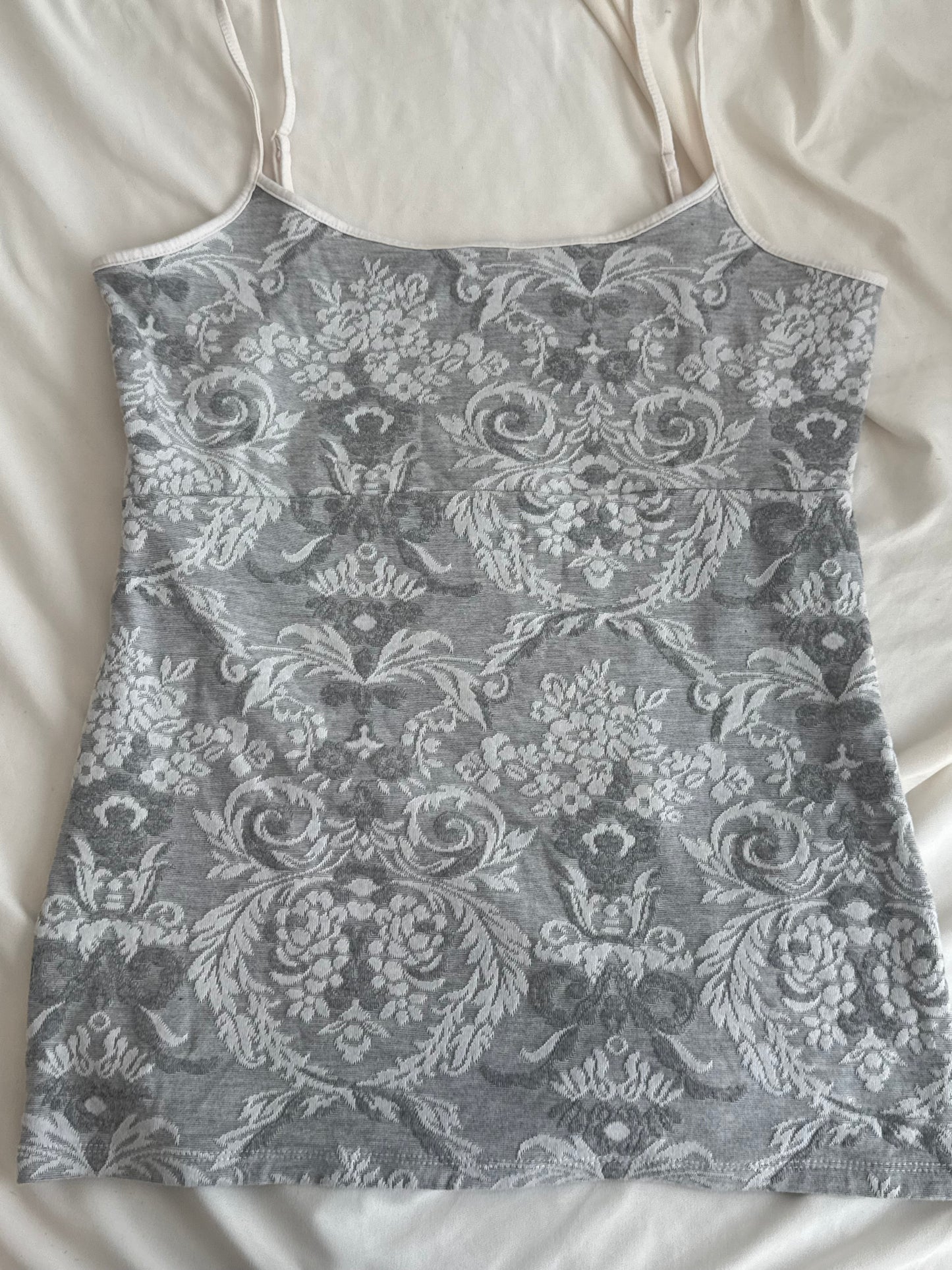 Grey Babydoll Cami with Pretty Design