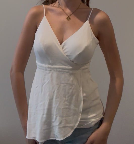 Y2K White Cami Top