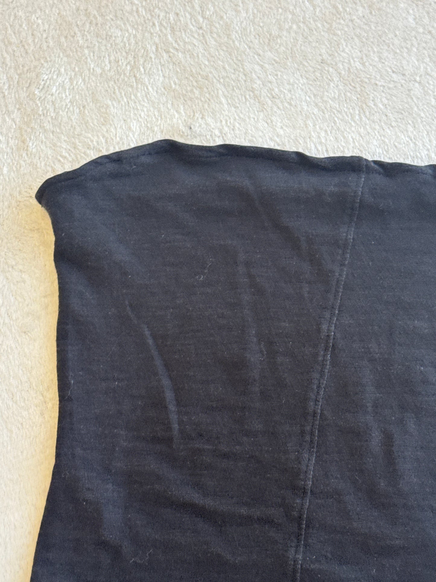 Black Tube Top with Middle Seam