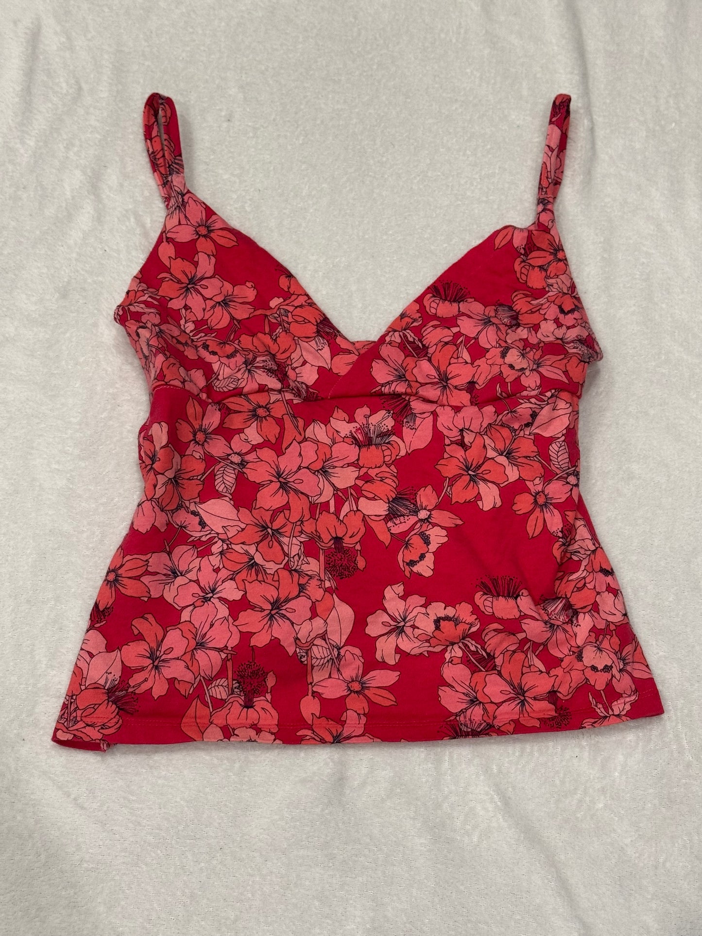 Pink and Red Floral Cami