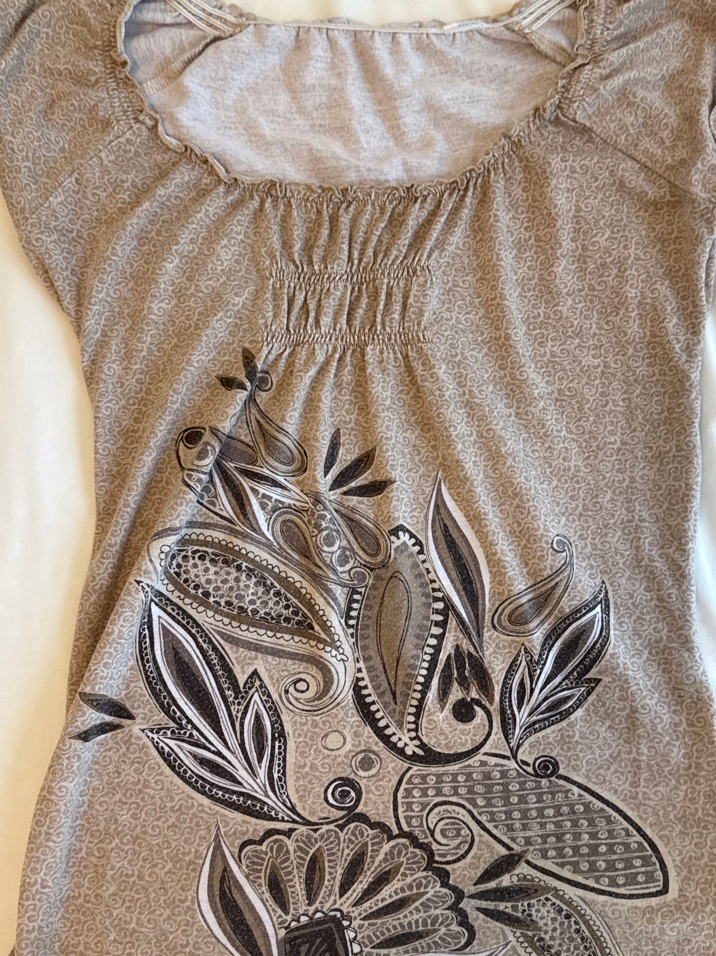 Beige Baby Tee