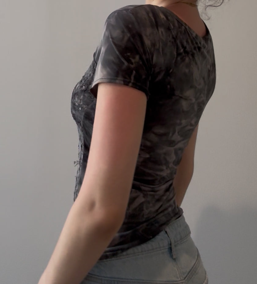 Black Top with Sequins