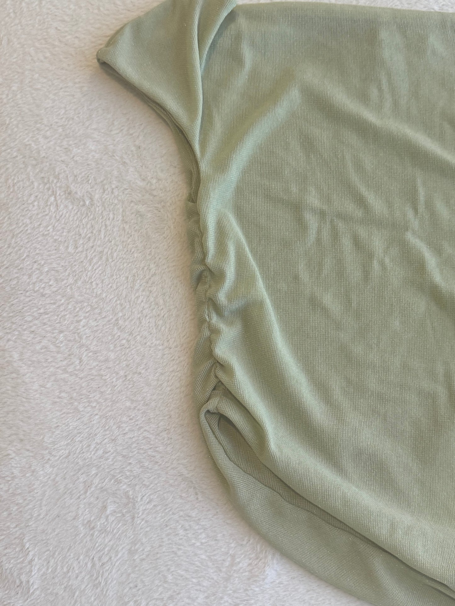 Pretty Green Top with Ruching