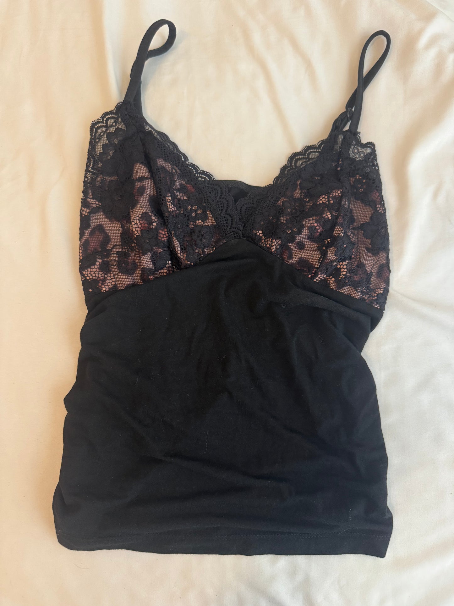 Black Halter Top with Animal Print