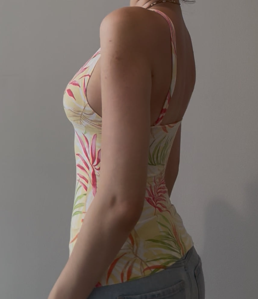 Yellow Beachy Cami Top