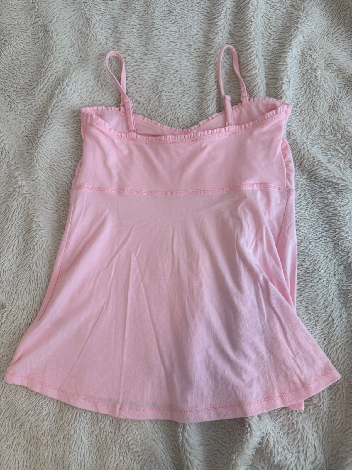 Pink Babydoll Top with Ruching